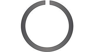 Round External Retaining Ring M35 Spring Steel Phos