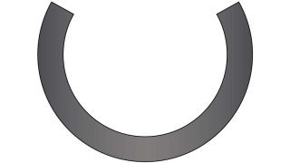 Round External Open Retaining Ring 5/8 HD Spring Steel Phos
