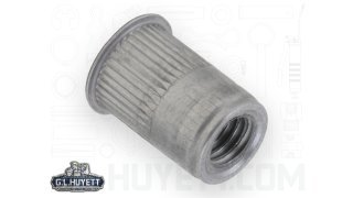 AVK Threaded Insert Knurled AK M6-1 x 4.2 Aluminum Open End