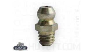 Triv Yellow Grease Fitting Zerk M6x1 Taper Thread Steel Zinc Clear Triv