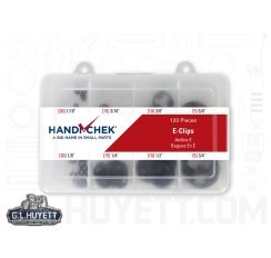 E-Clip Assortment Carbon Steel PH 120 Piece