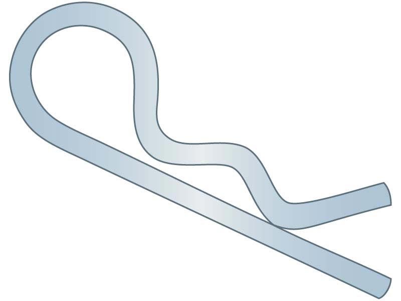 Bridge Hitch Hair Pin Clip .12 x 129/32 MB Spring Wire ZC