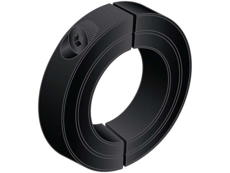 2x Collari Di Serraggio Doppia Divisione 20 Mm – Acciaio Finitura Ossido Nero