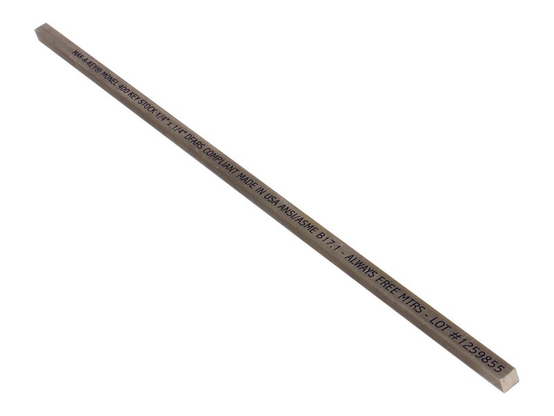 MAK-A-KEY Key Stock 1/4 x 1/4 x 36 Monel
