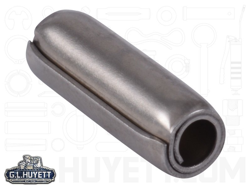 Coiled Spring Pin 1/8 x 3/8 SD 302/304 SS PV