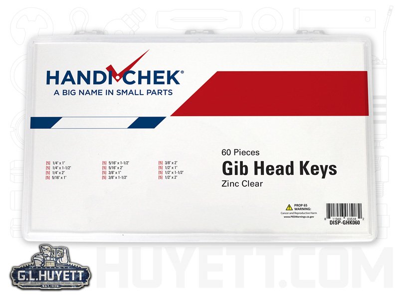 Gib Head Key Assortment ZC 60pc