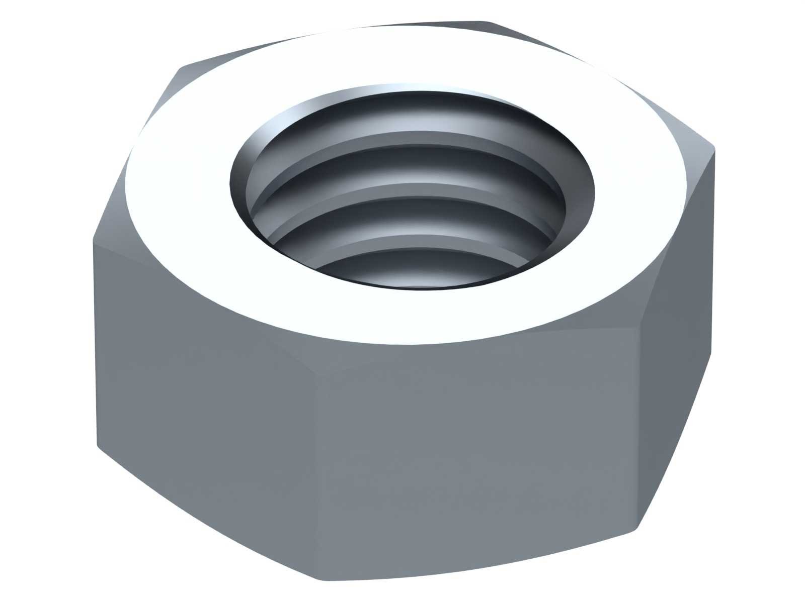 Hex Nuts 5/16-18 x 17/64 in Steel ZC3