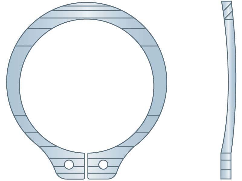 Snap Retaining Ring Bowed External 1/2 Spring ZC Trivalent
