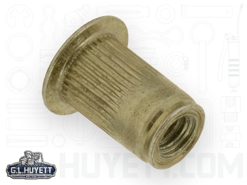AVK Threaded Insert Knurled AL #10-24 x 130 ZY Triv OE