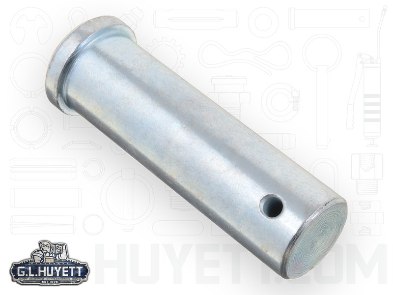 Koch Category 3 Top Link Pin – 1-1/4" X 4-5/8" Usable Length, Yellow Zinc Plated, Overall 6-1/2", For Tractor 3-Point Hitch