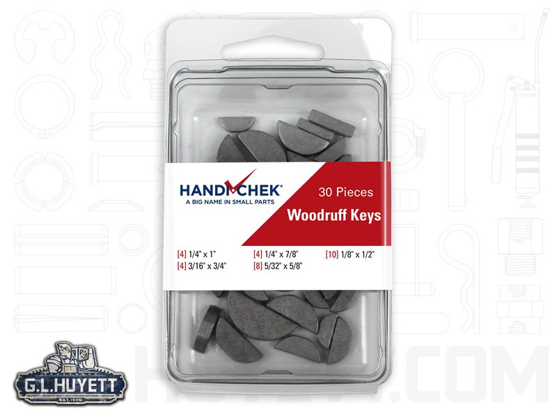 Woodruff Key Assortment 30 Piece