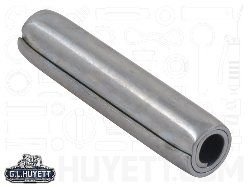 Coiled Spring Pin 3/8 x 1-3/4 SD Carbon Steel ZC