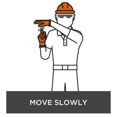 Crane Hand Signal - Move Slowly