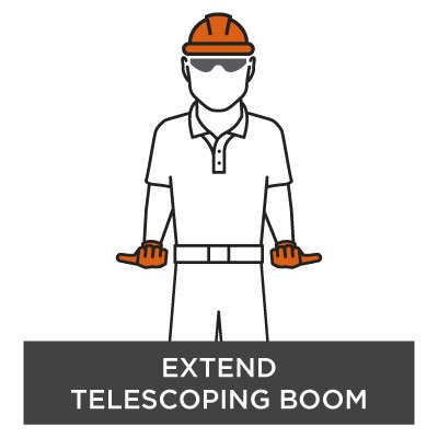 Crane Hand Signal - Extend Telescoping Boom