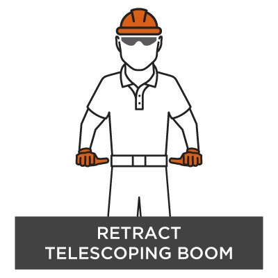 Crane Hand Signal - Retract Telescoping Boom