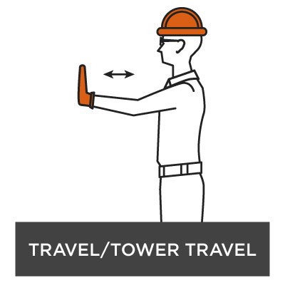 Crane Hand Signal - Travel/Tower Travel